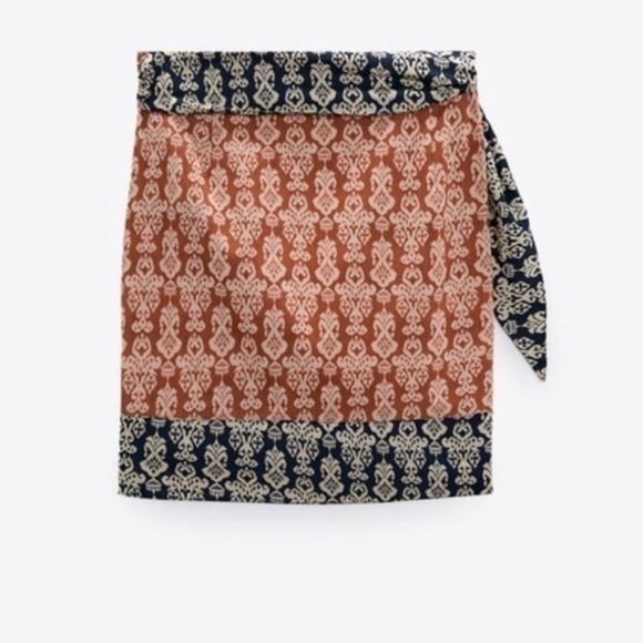 NWT Zara Mina Wrap Skirt - Picture 4 of 6